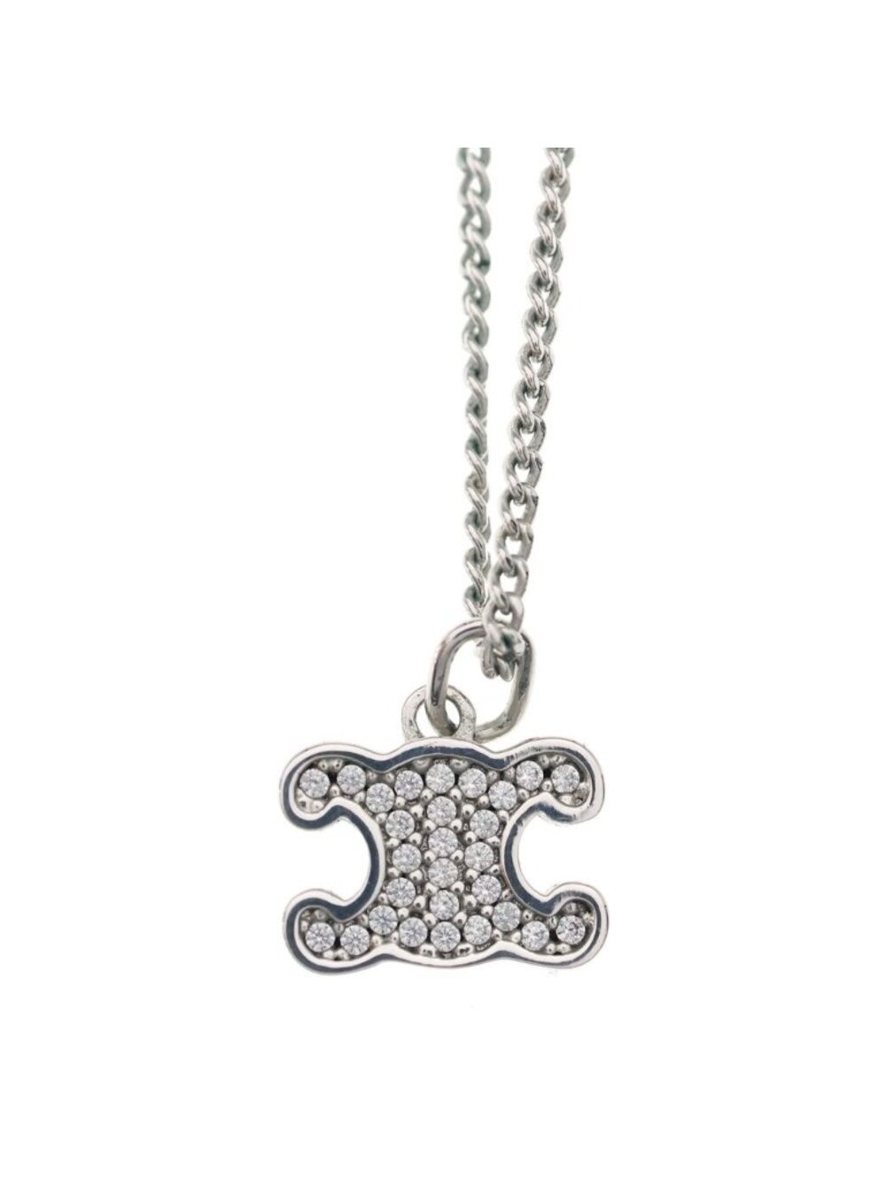 Celine Triomphe Rhinestone Necklace - Picture 3 of 6